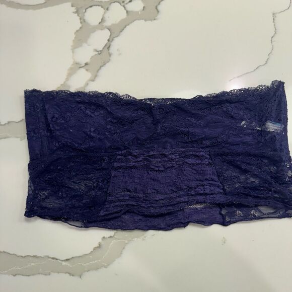 Free People Intimately Purple Bandeau Bra Bralette Size Large - Picture 2 of 4
